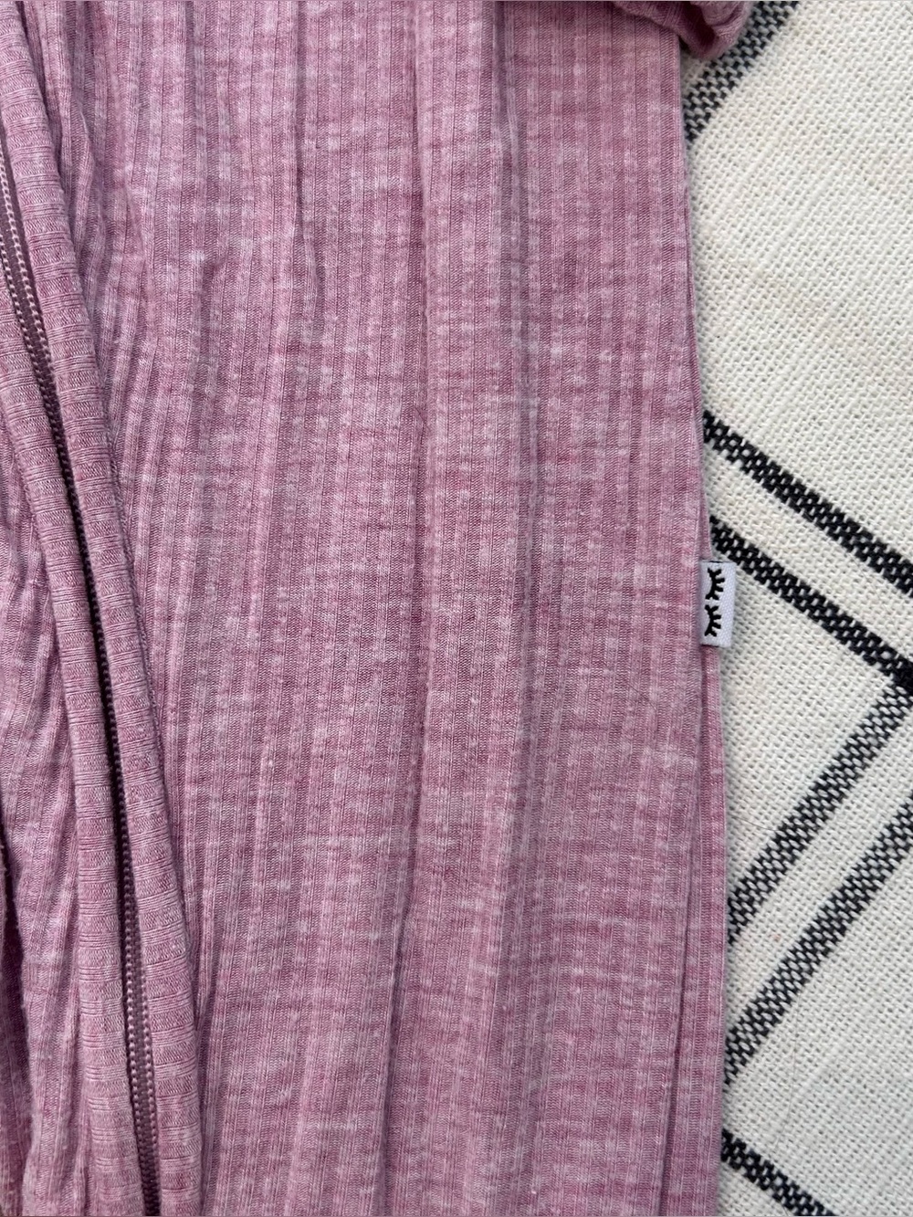 Little Sleepies Bamboo Pink Ribbed Footie PJs Toddler Girls 2T - Picture 5 of 11